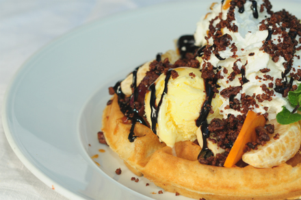 קינוח בקפית. צילום: בן כהן 