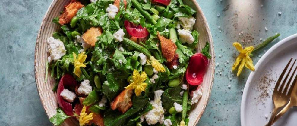 סלט ירוקים בנינה ביאנכה (צילום: אנטולי מיכאלו)