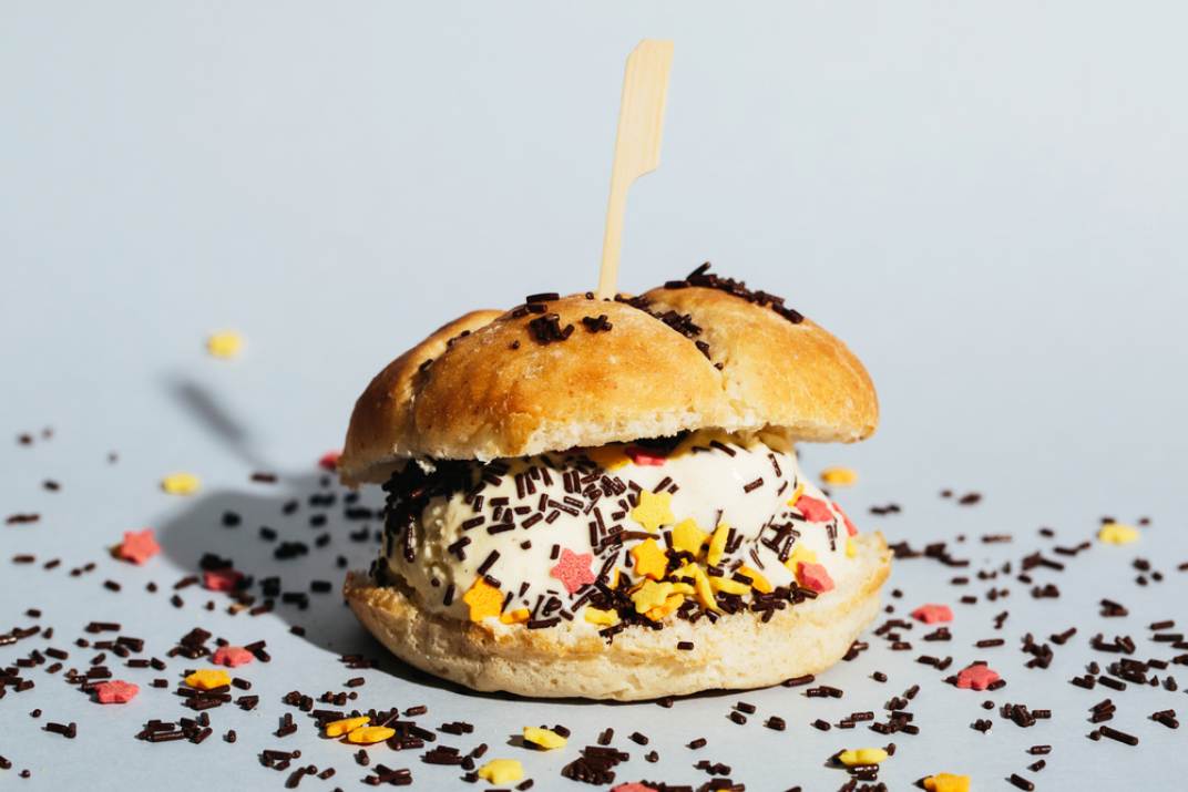 גלידה בטעם המבורגר  (Shutterstock)