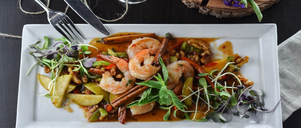 שרימפס נענע באינדיאנה גריל בר (צילום: גלעד הר שלג)