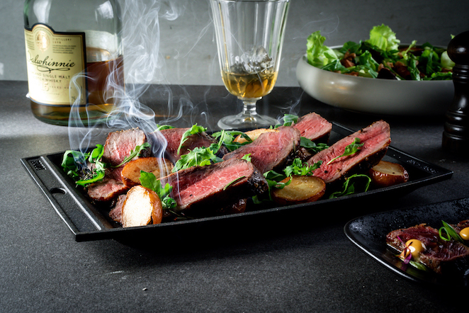 סטייק רוקה בתפריט החדש של פדריק (צילום: אסף קרלה)