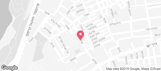 גולדה הגלידה העברית הראשונה - מפה