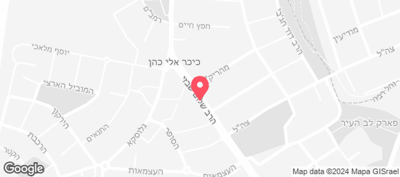 גולדה הגלידה העברית הראשונה - מפה