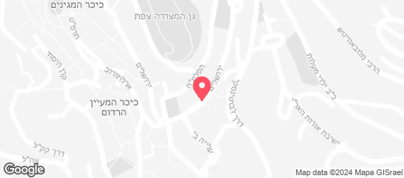 בית הפרגית צפת - מפה