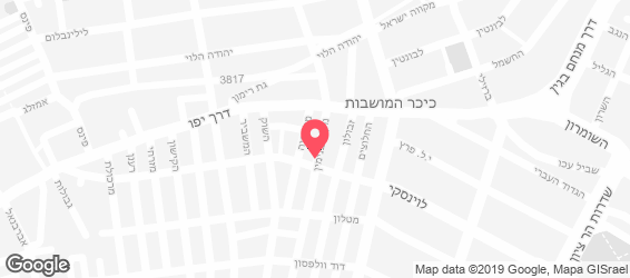 לוינסקי פסטה בר - מפה