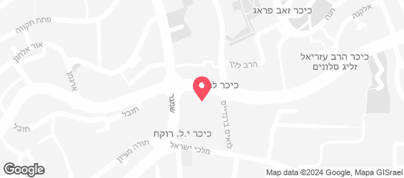 פיצה אורי ירושלים - מפה