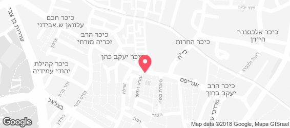 פיצה בומבה ירושלים - מפה