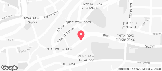 ג'רוזלם בורגר ירושלים - מפה