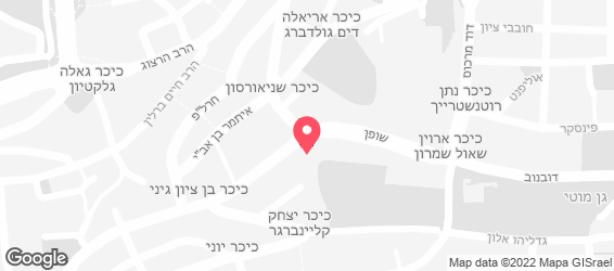טאפאס בר ירושלים - מפה