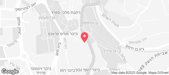 טאפאס בר ירושלים - מפה