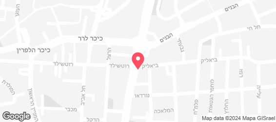 ויצמן 22 - בר על הגג - מפה