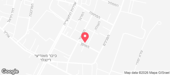 אורן משי אשקלון האופן - מפה